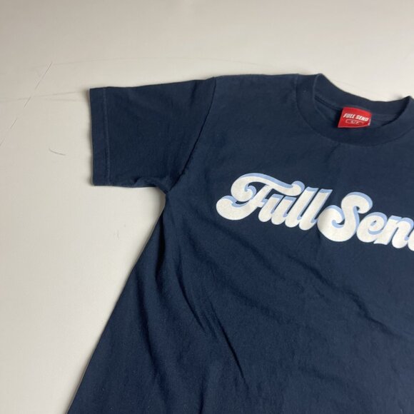 Nelk Boys Full Send Retro Groovy Logo Spellout T-Shirt Mens Sz S Blue - Picture 5 of 16